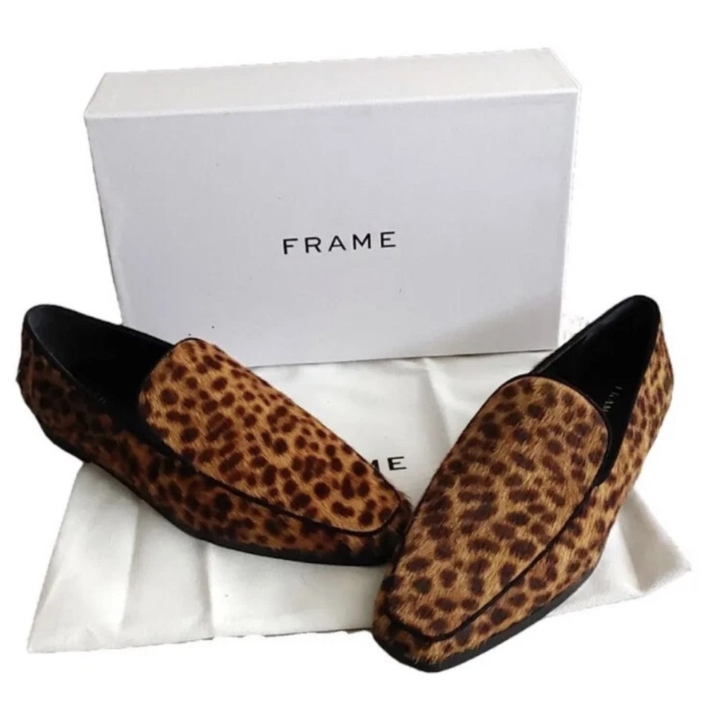 Frame Denim Leopard Print Flats